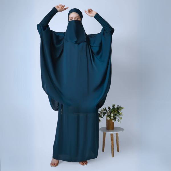 2 Piece Jilbab with skirt Teal