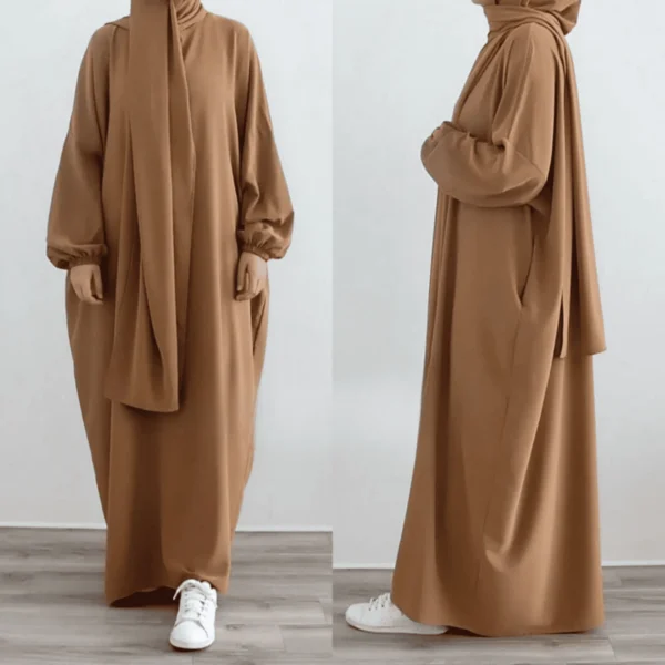 Kaftan Abaya Chocolate Brown