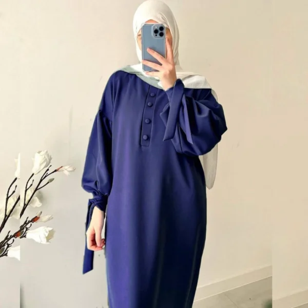 Tahura Balloon Sleeves Abaya - Image 4