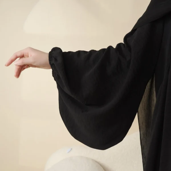 Abaya & Hijab Set - Black Color
