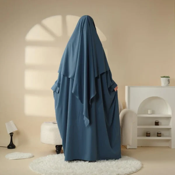 Abaya Khimar Set Peacock color
