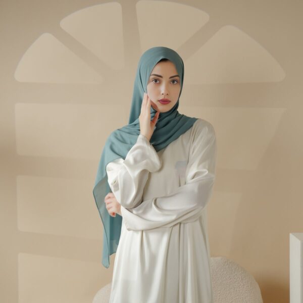 Plain Chiffon Shawl, Extra Fine Chiffon Hijab - Image 5