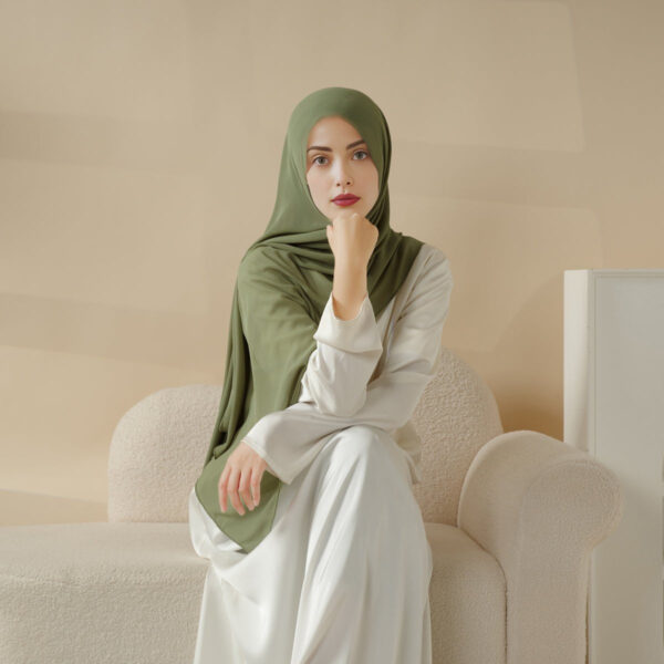 Plain Chiffon Shawl, Extra Fine Chiffon Hijab - Image 7