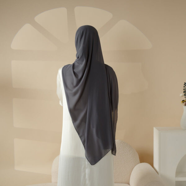 Plain Chiffon Shawl, Extra Fine Chiffon Hijab - Image 4