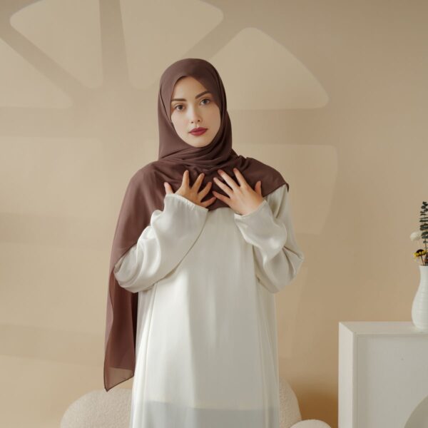 Plain Chiffon Shawl, Extra Fine Chiffon Hijab - Image 8